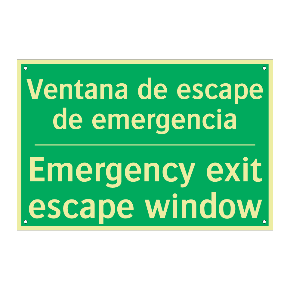Ventana de escape de /.../ - Emergency exit escape window