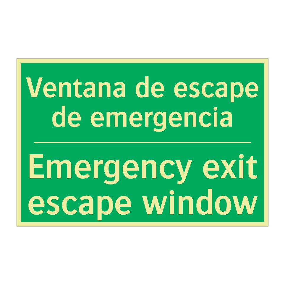 Ventana de escape de /.../ - Emergency exit escape window