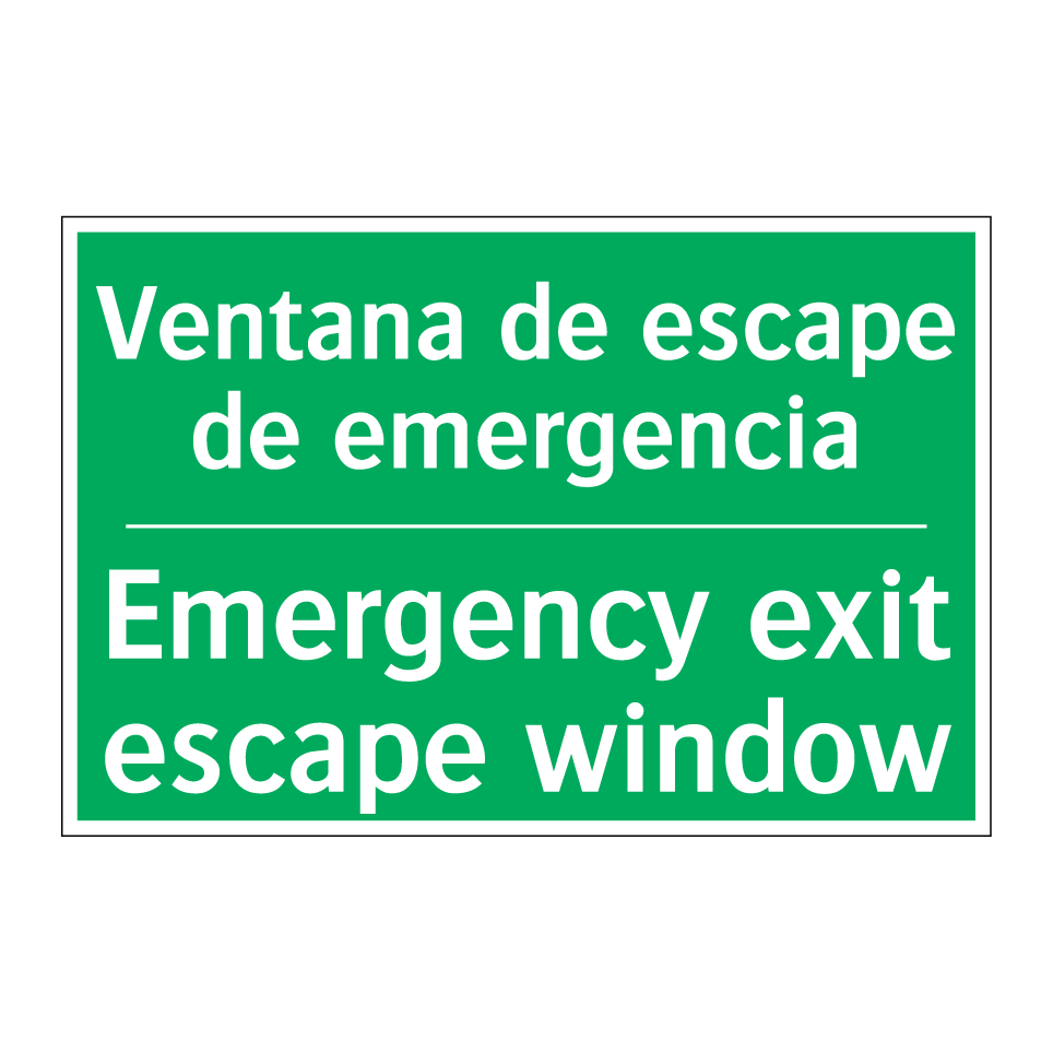 Ventana de escape de /.../ - Emergency exit escape window