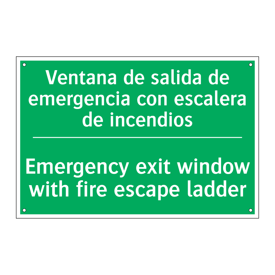 Ventana de salida de /.../ - Emergency exit window with /.../