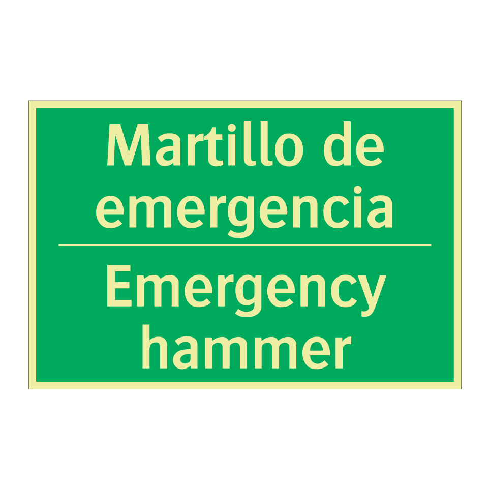 Martillo de emergencia - Emergency hammer