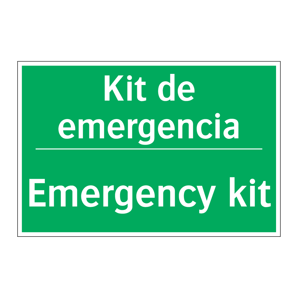 Kit de emergencia - Emergency kit