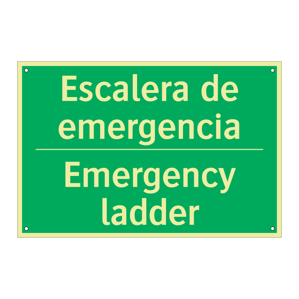 Escalera de emergencia - Emergency ladder