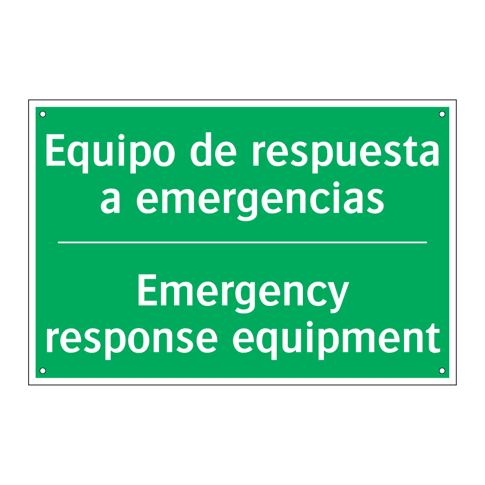 Equipo de respuesta a /.../ - Emergency response equipment