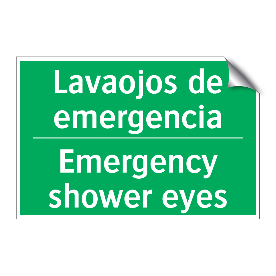 Lavaojos de emergencia - Emergency shower eyes