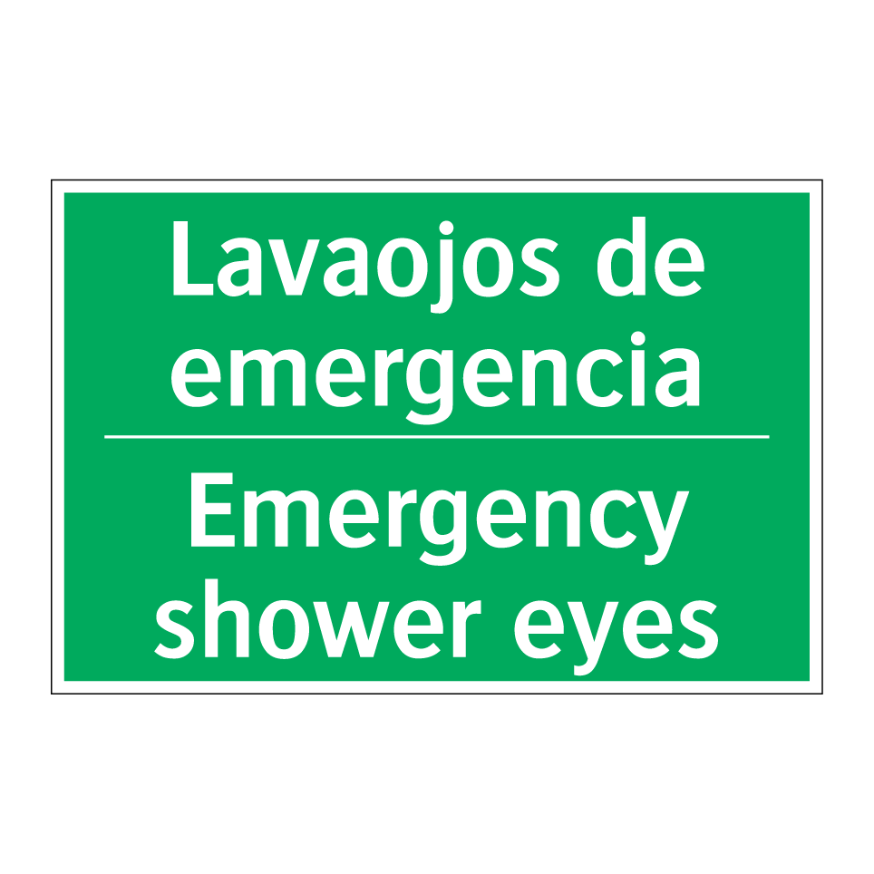 Lavaojos de emergencia - Emergency shower eyes