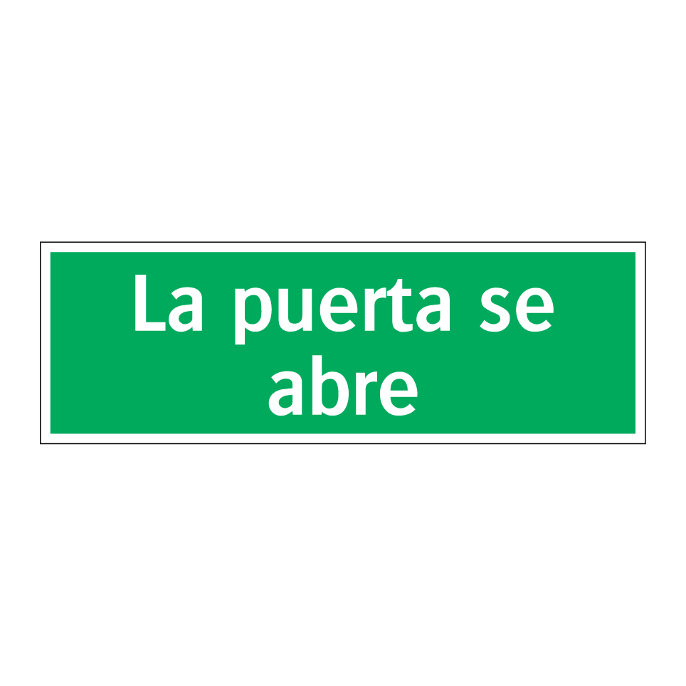 La puerta se abre