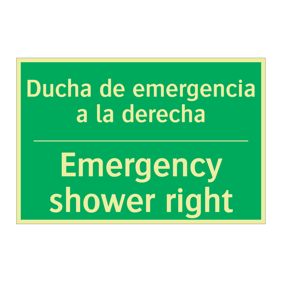 Ducha de emergencia a la /.../ - Emergency shower right