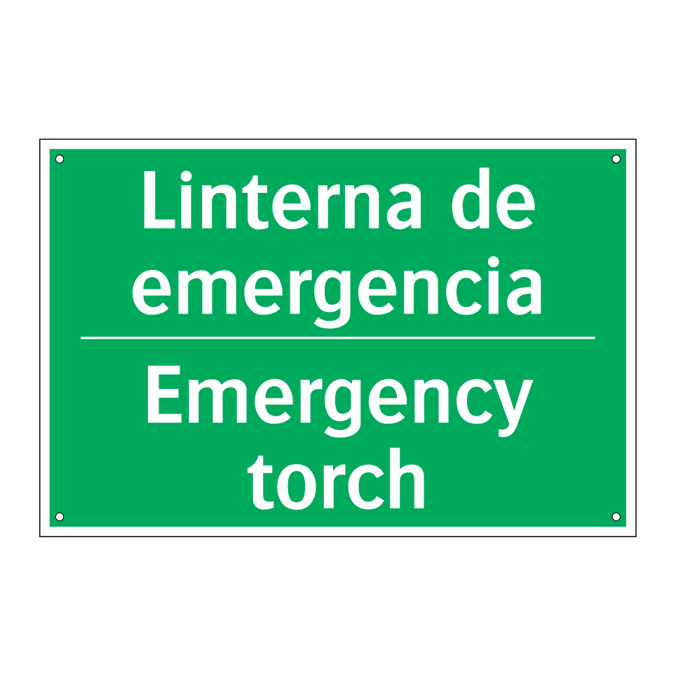 Linterna de emergencia - Emergency torch