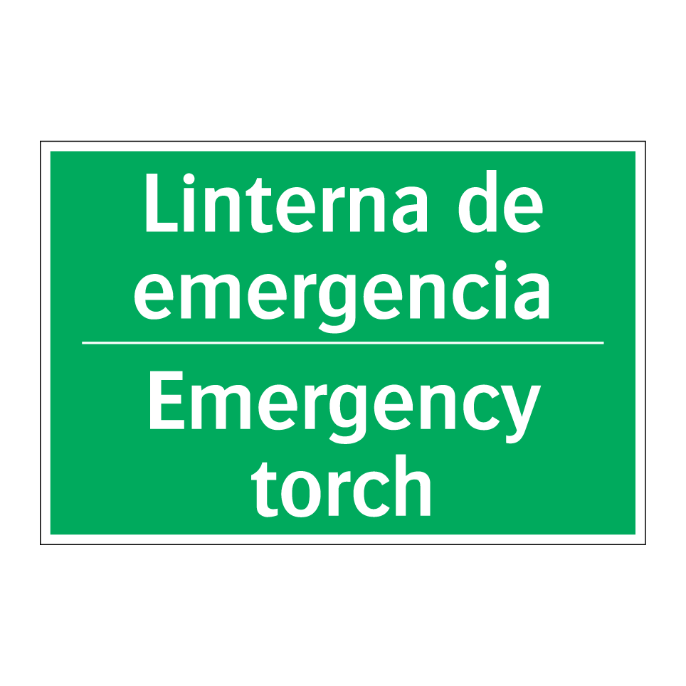 Linterna de emergencia - Emergency torch
