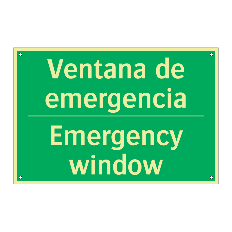 Ventana de emergencia - Emergency window