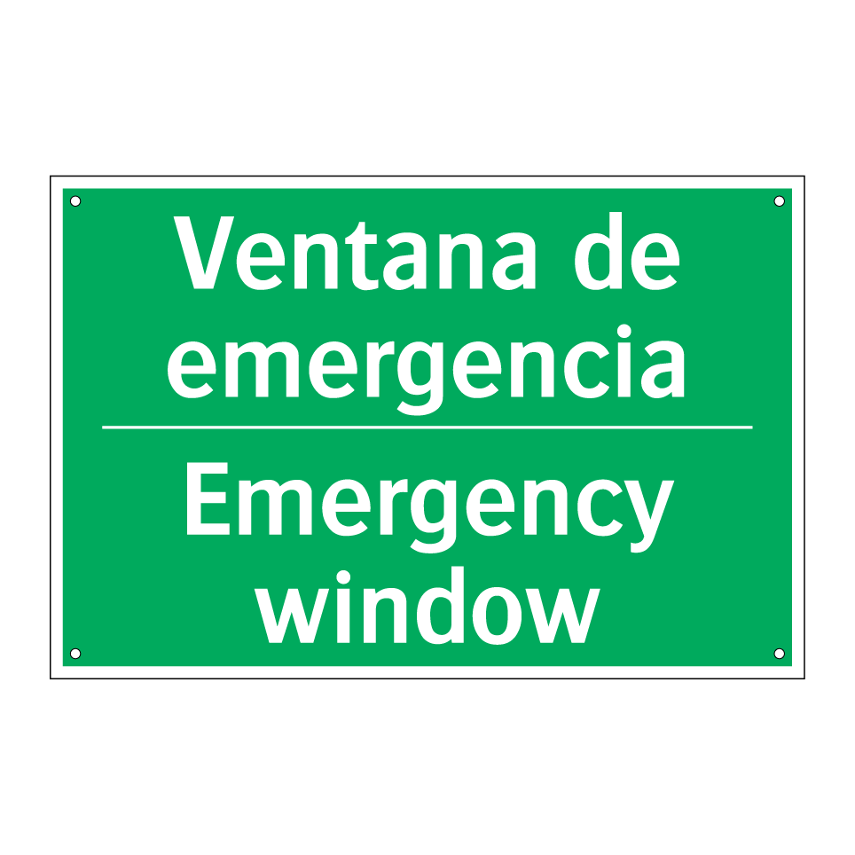 Ventana de emergencia - Emergency window