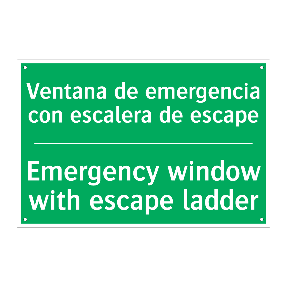 Ventana de emergencia con /.../ - Emergency window with escape /.../