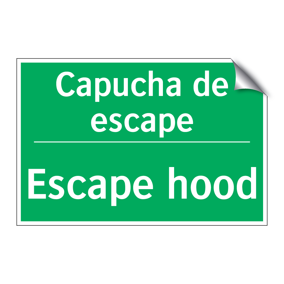 Capucha de escape - Escape hood
