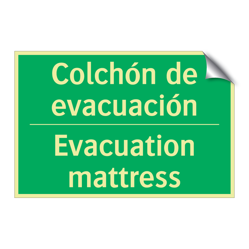 Colchón de evacuación - Evacuation mattress