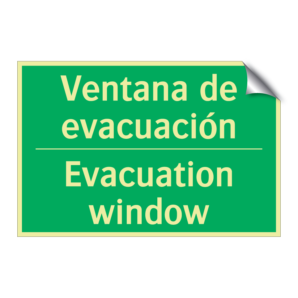 Ventana de evacuación - Evacuation window