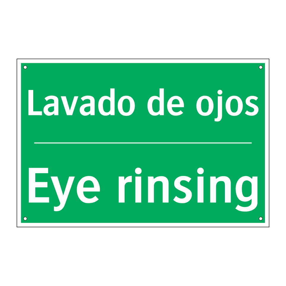 Lavado de ojos - Eye rinsing