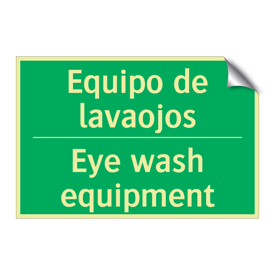 Equipo de lavaojos - Eye wash equipment