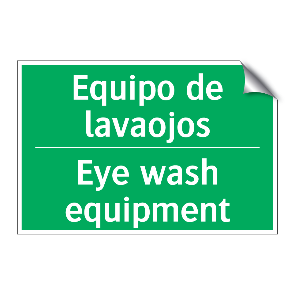 Equipo de lavaojos - Eye wash equipment