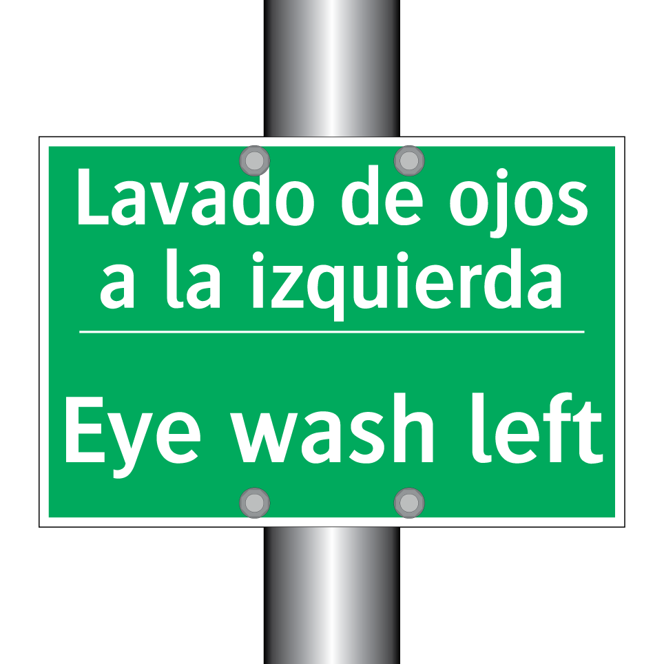 Lavado de ojos a la izquierda - Eye wash left