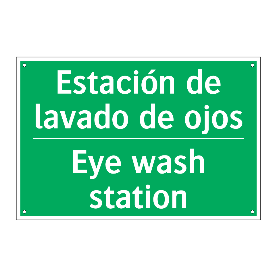 Estación de lavado de ojos - Eye wash station