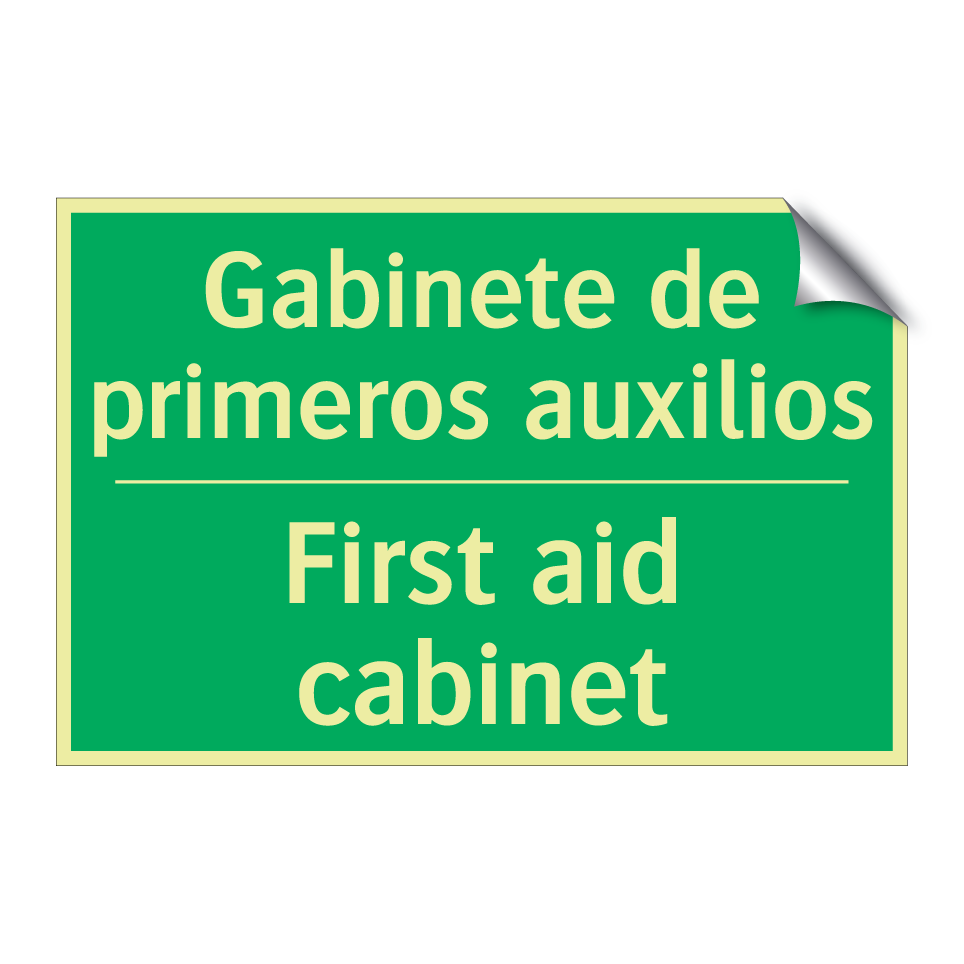 Gabinete de primeros auxilios - First aid cabinet
