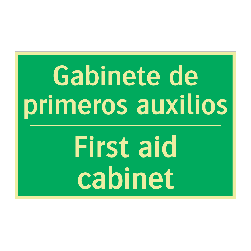 Gabinete de primeros auxilios - First aid cabinet
