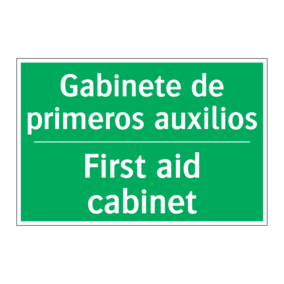 Gabinete de primeros auxilios - First aid cabinet