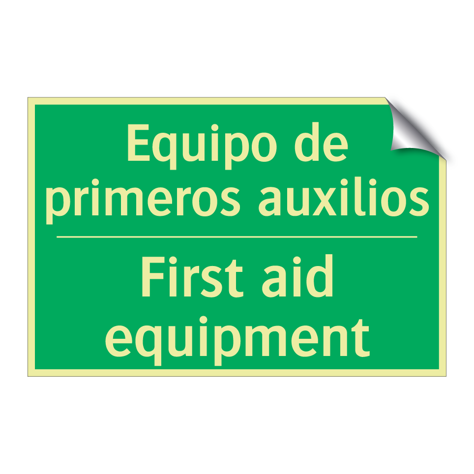 Equipo de primeros auxilios - First aid equipment