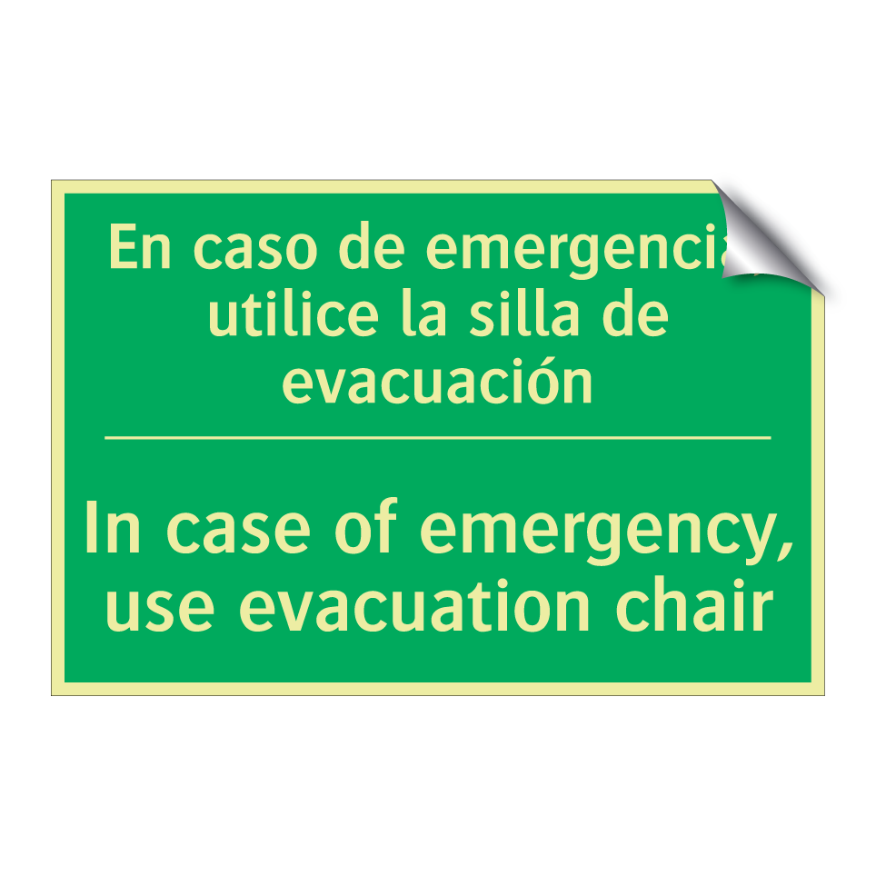 En caso de emergencia, /.../ - In case of emergency, use /.../