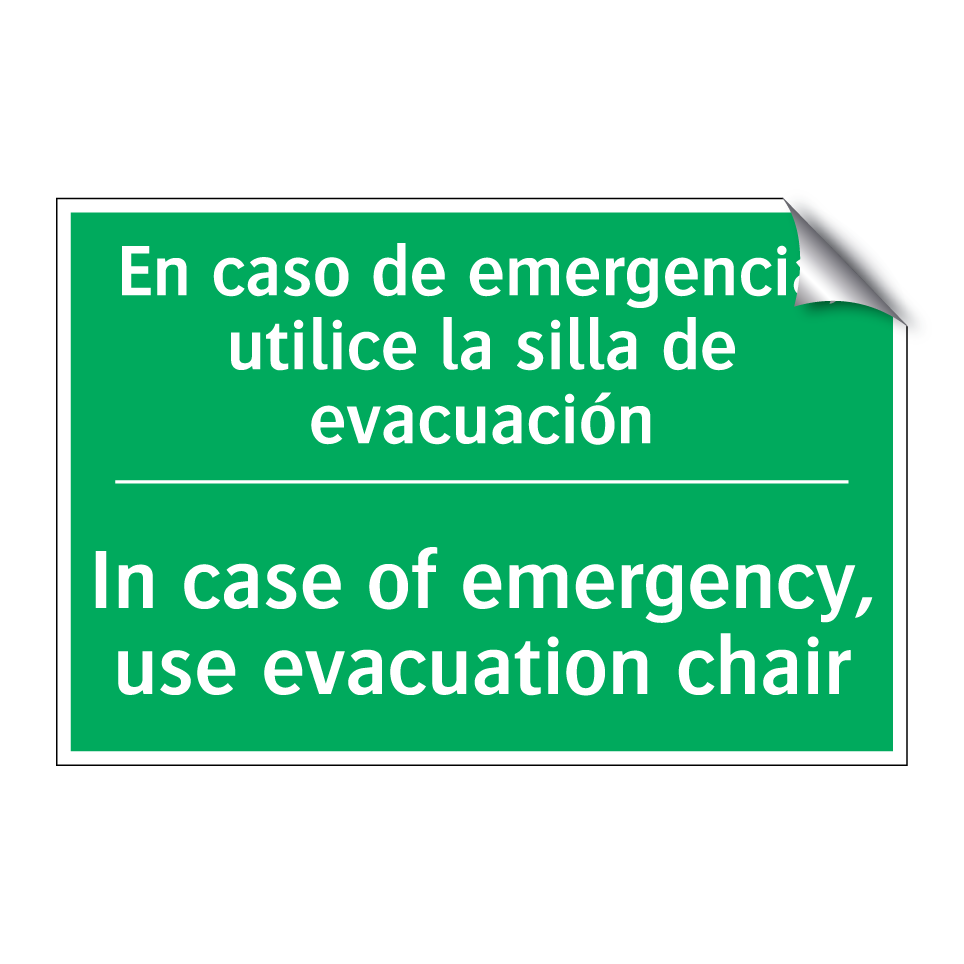 En caso de emergencia, /.../ - In case of emergency, use /.../