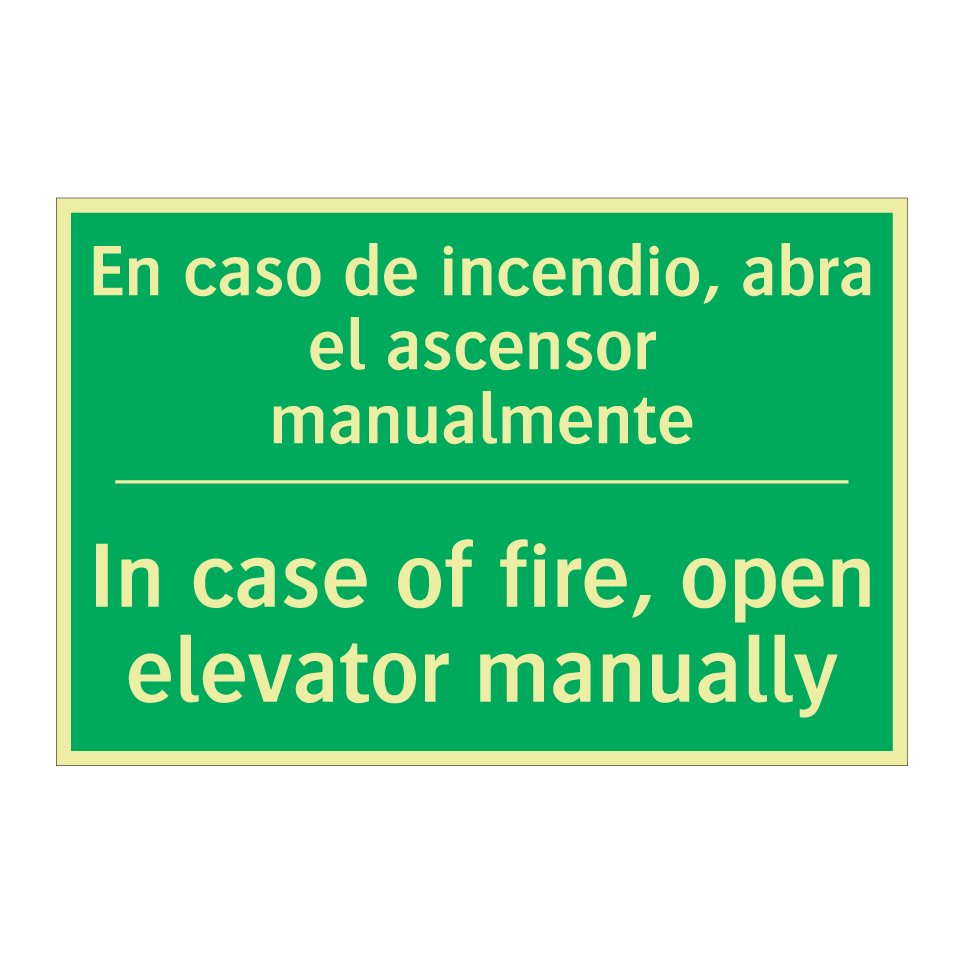 En caso de incendio, abra el /.../ - In case of fire, open /.../