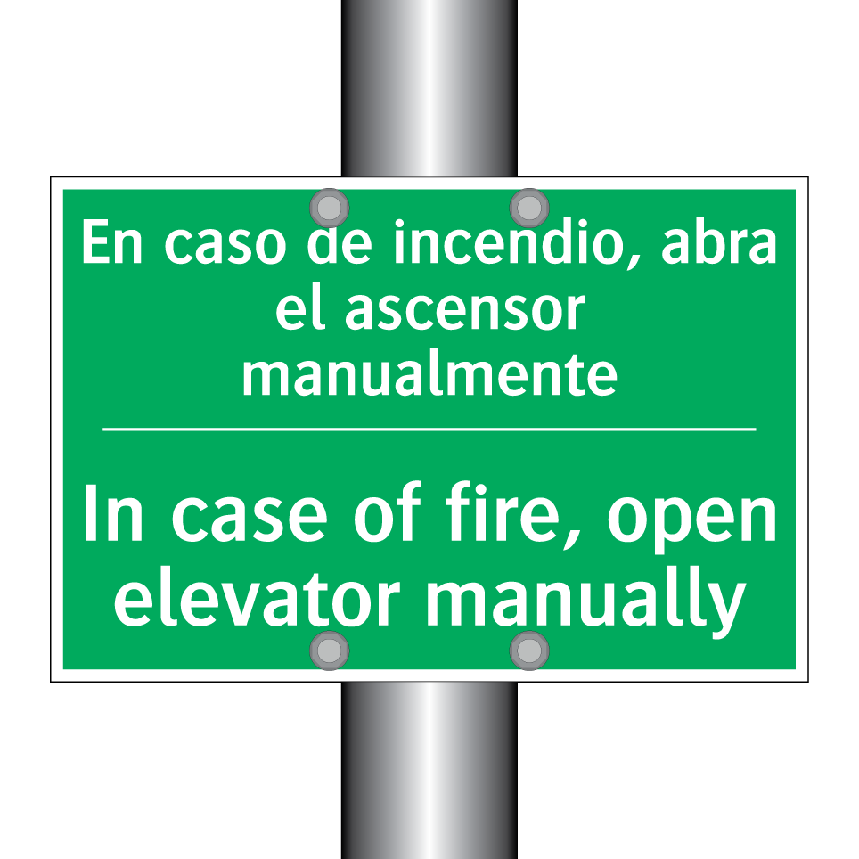 En caso de incendio, abra el /.../ - In case of fire, open /.../