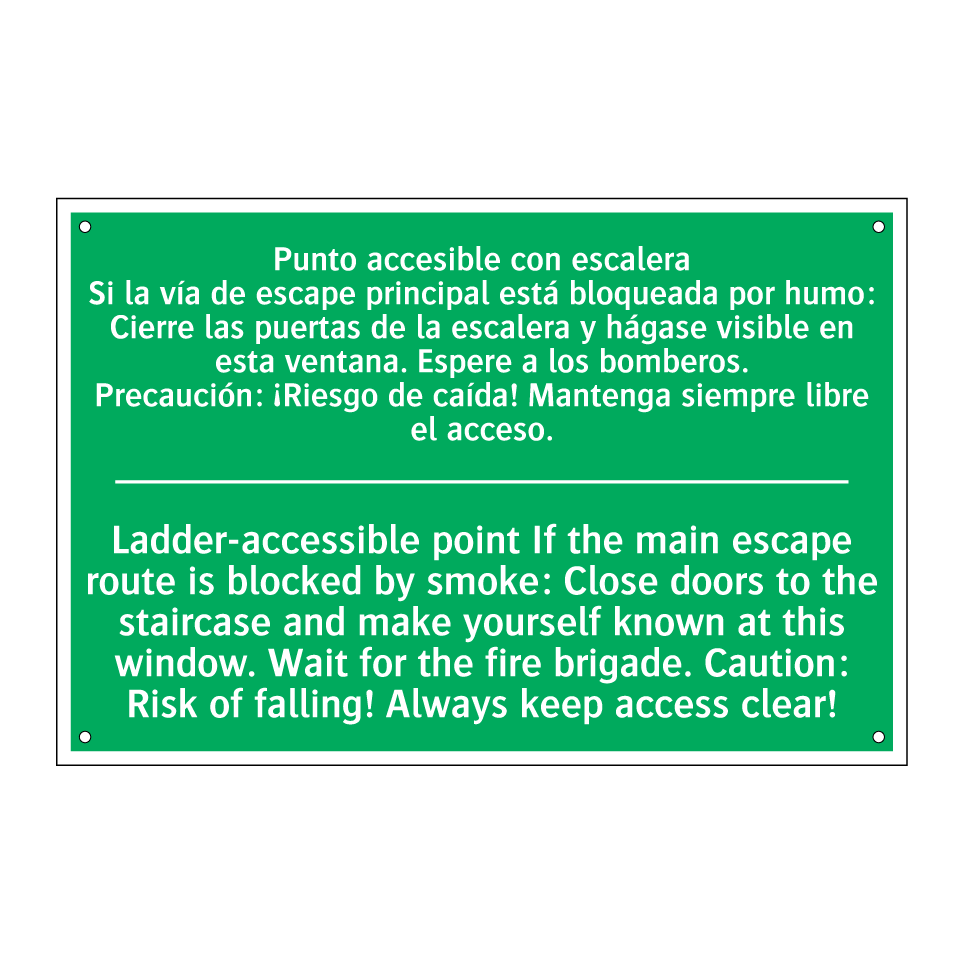 Punto accesible con escalera /.../ - Ladder-accessible point If /.../