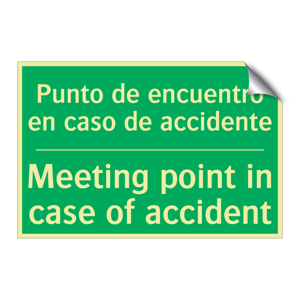 Punto de encuentro en caso de /.../ - Meeting point in case of /.../