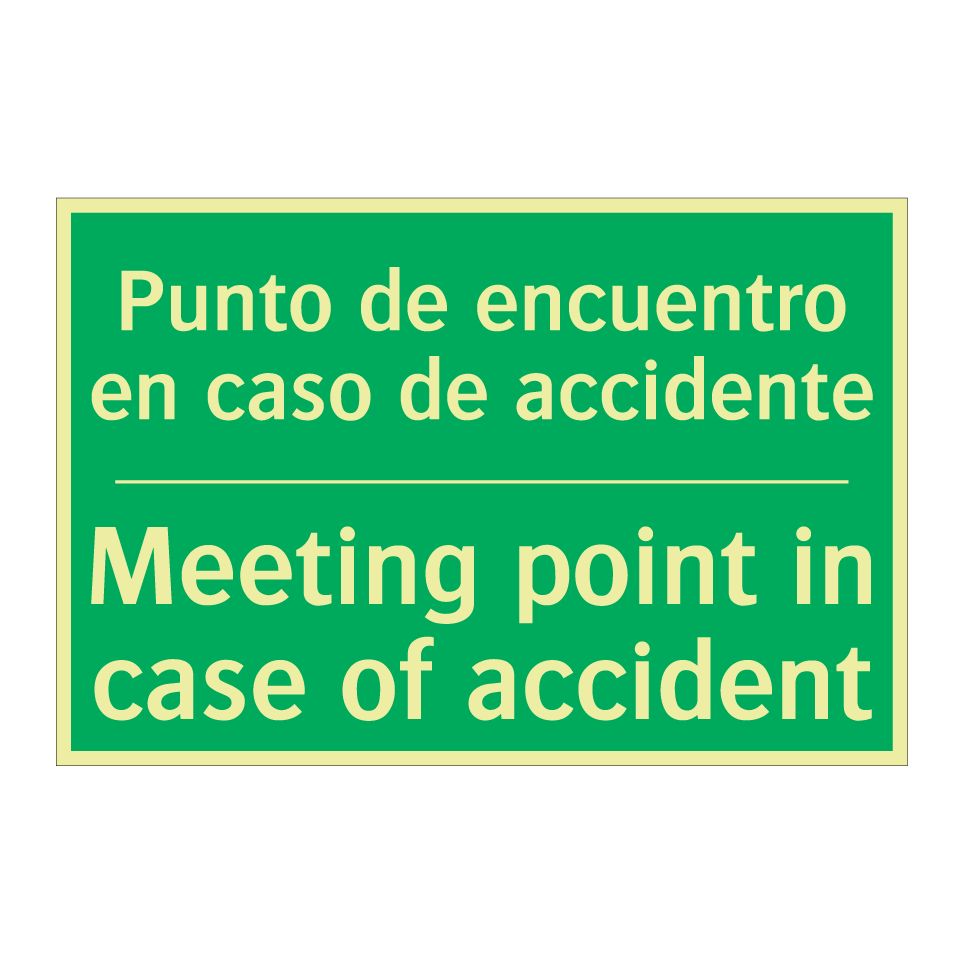 Punto de encuentro en caso de /.../ - Meeting point in case of /.../