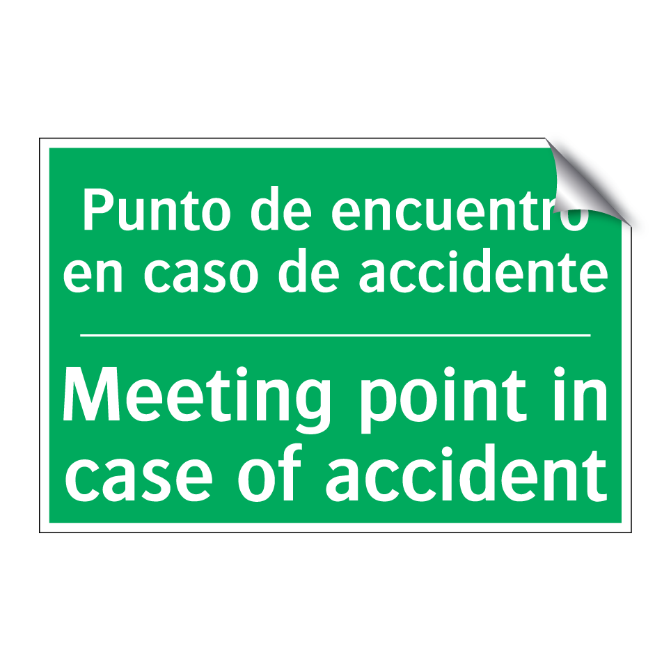 Punto de encuentro en caso de /.../ - Meeting point in case of /.../
