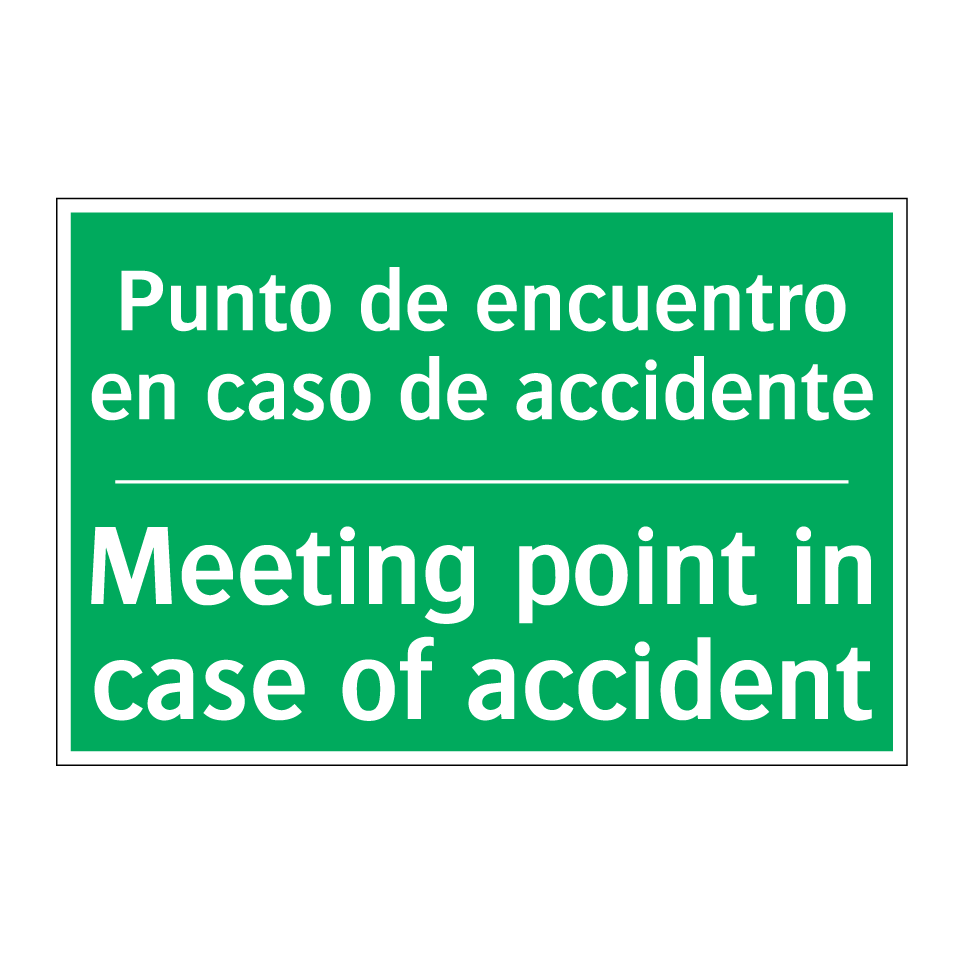 Punto de encuentro en caso de /.../ - Meeting point in case of /.../