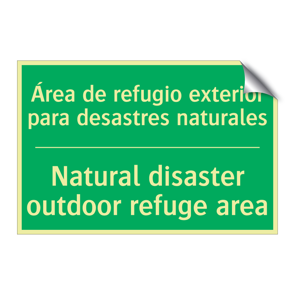 Área de refugio exterior para /.../ - Natural disaster outdoor /.../