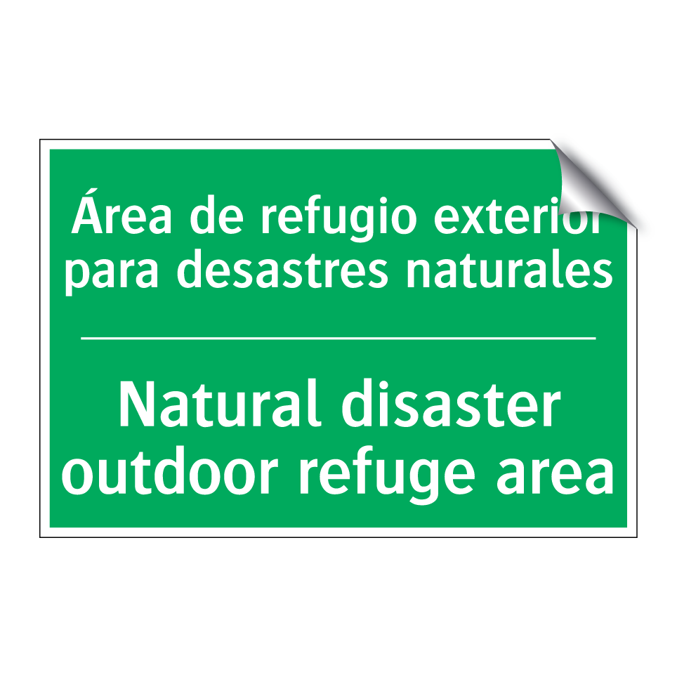 Área de refugio exterior para /.../ - Natural disaster outdoor /.../