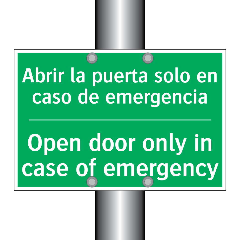 Abrir la puerta solo en caso /.../ - Open door only in case of /.../