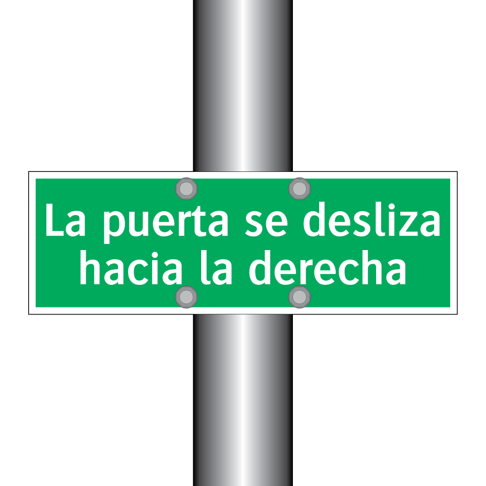 La puerta se desliza hacia la derecha