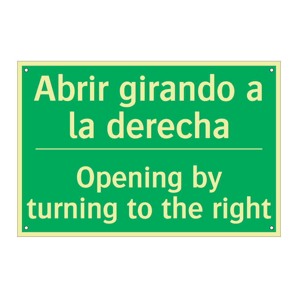 Abrir girando a la derecha - Opening by turning to the /.../