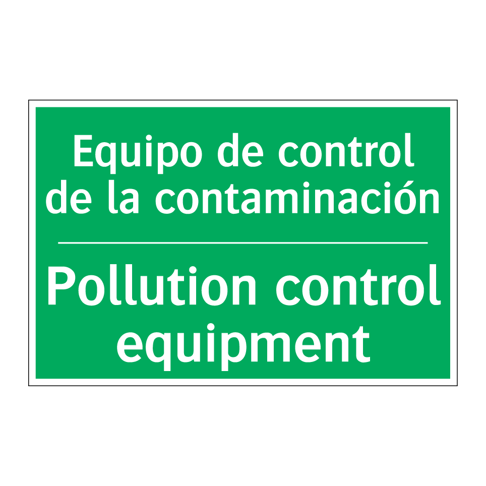Equipo de control de la /.../ - Pollution control equipment