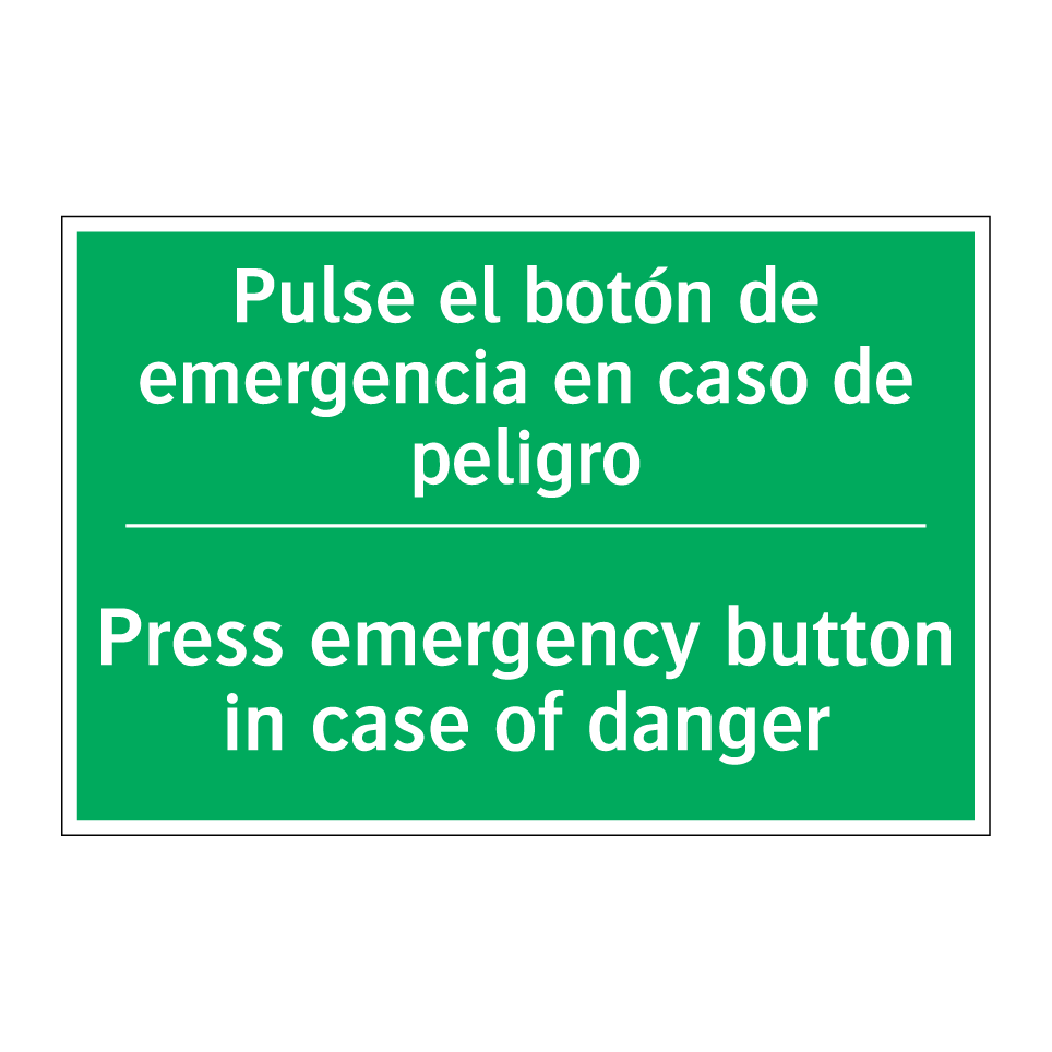 Pulse el botón de emergencia /.../ - Press emergency button in /.../