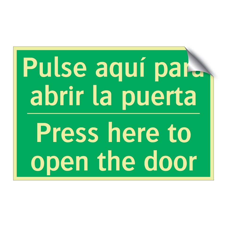 Pulse aquí para abrir la /.../ - Press here to open the door