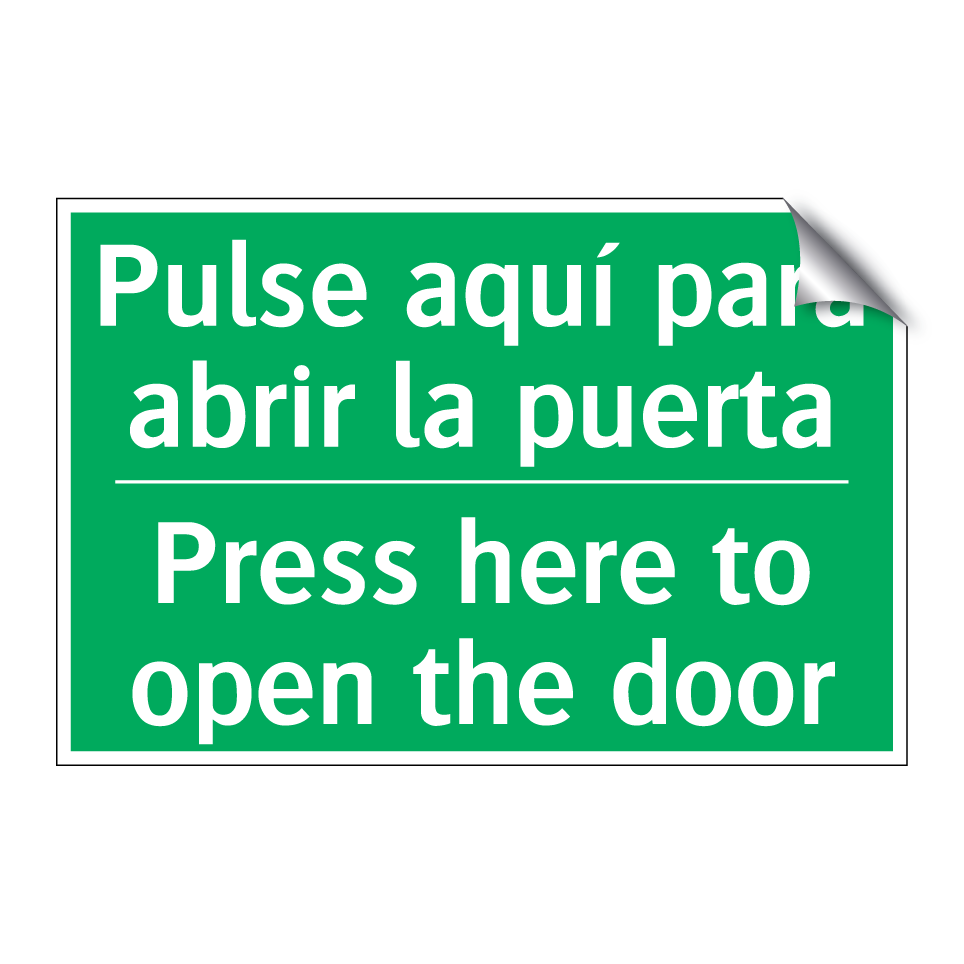 Pulse aquí para abrir la /.../ - Press here to open the door