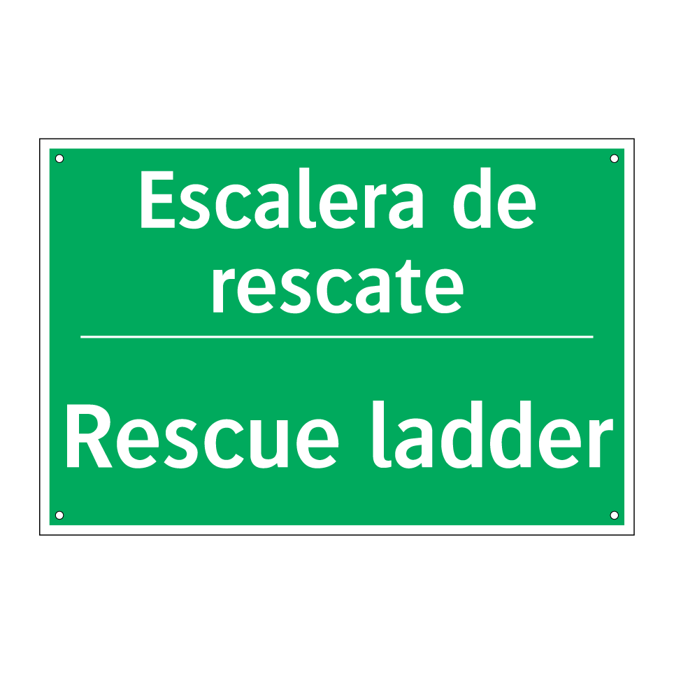 Escalera de rescate - Rescue ladder