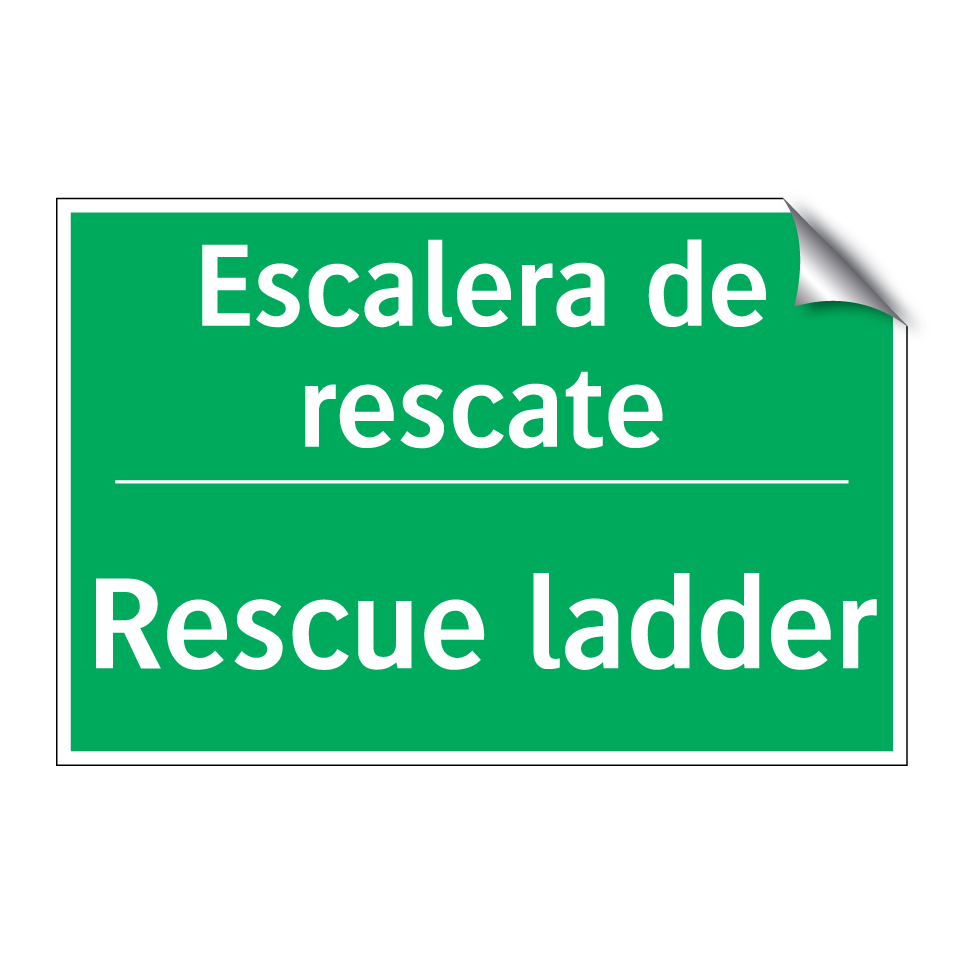 Escalera de rescate - Rescue ladder