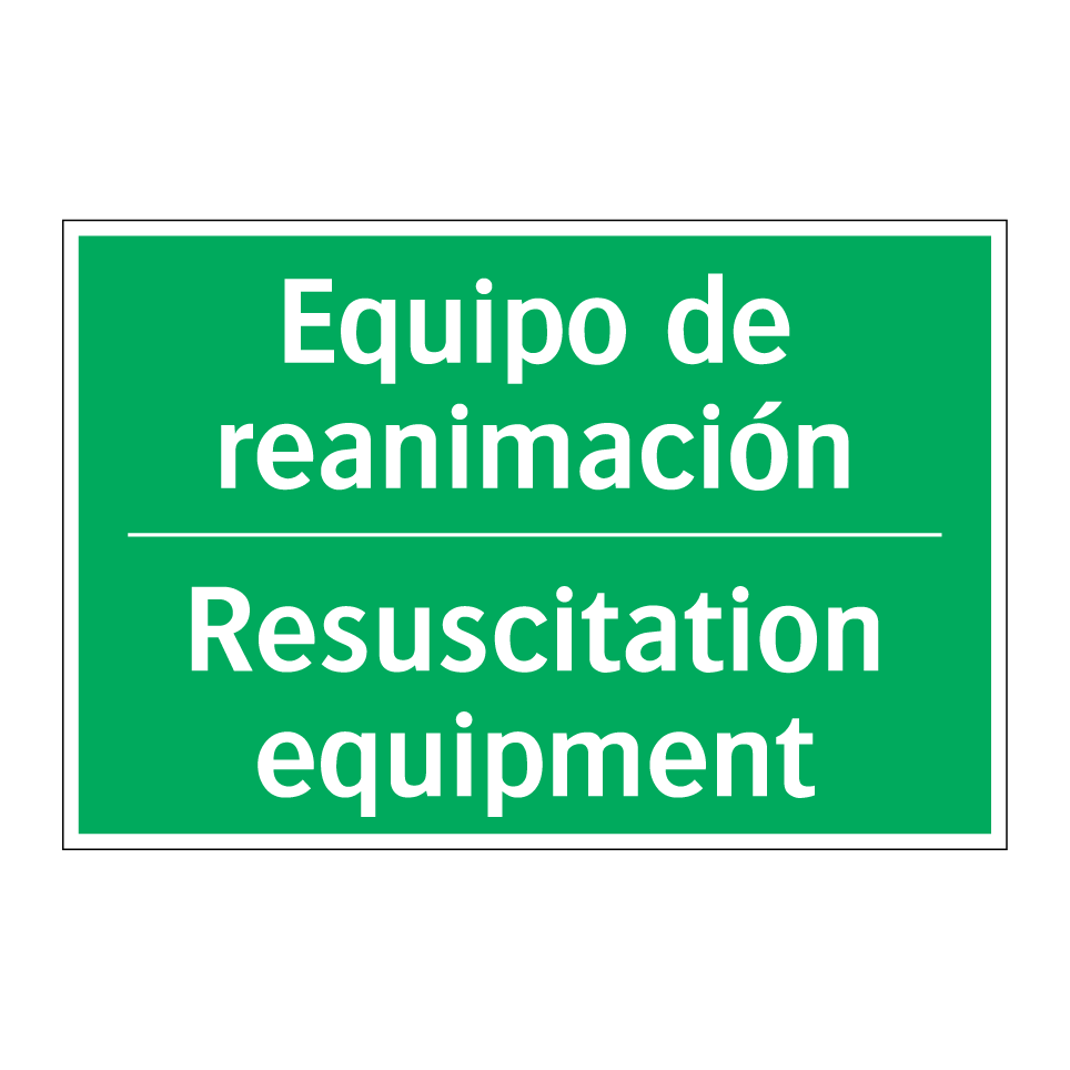 Equipo de reanimación - Resuscitation equipment
